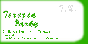 terezia marky business card